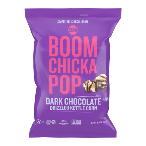 Boom Chicka Pop Dark Chocolate Drizzled Kettle Corn popcorn